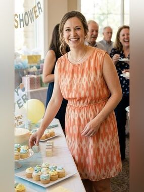 Michael Kors Ikat Print Sleeveless Dress